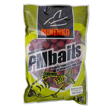 Бойлы пылящие Minenko PMbaits Crab & Chili 20мм 1 кг (Краб чили) 