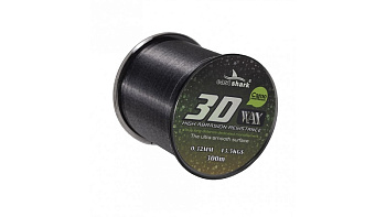 Леска EastShark 3D CAMO WAX  300м 10,8кг/0,28мм (Серый) 