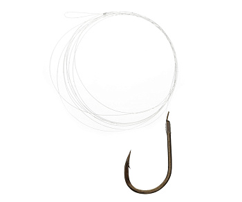 Крючок с поводком F-fishing Sherman Pro Carp Ready Rigs Size 14    0,128мм 80см