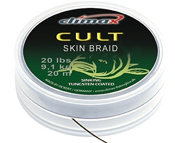 Повод. мат. в оболочке Climax CULT Skin Braid New  20м 20lb/ (Camo) 