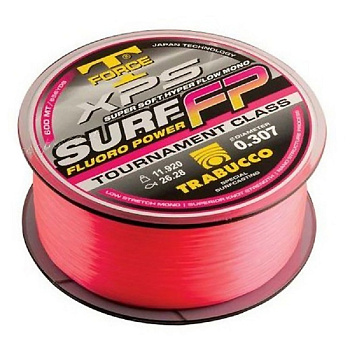 Леска Trabucco T-Force XPS Surf Fluoro Power  600м 6,95кг/0,221мм (Розовая) 