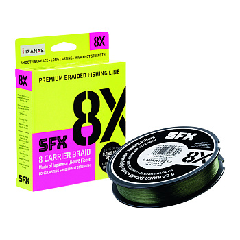 Плетеный шнур Sufix SFX 8X  135м 20кг/0,235мм (Зеленый) 