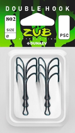 Крючок двойной ZUB Double Hook 802 Short  Size 1 0  5шт