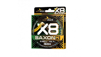 Плетеный шнур EastShark Saxon PE X8  150м 9,0кг/0,10мм (3color) 
