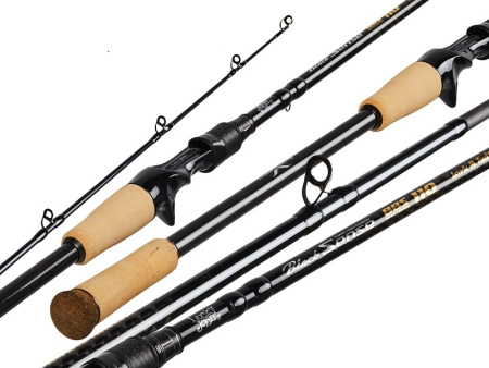 Спиннинг кастинговый Lucky John Black Sense BBS Jerk  Twitch 221 см 40-110г (двухчастное)1