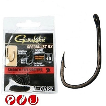 Крючки Gamakatsu  G-Carp Specialist RX Size 4  