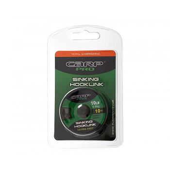 Повод. мат. без оболочки Carp Pro Sinking Hooklink  10м 25lb/ (Weedy Green) 