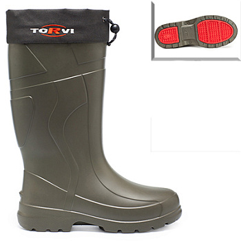 Сапоги Torvi Универсал ЭВА без вкладыша -5/+15 оливковые р-р.42/43
